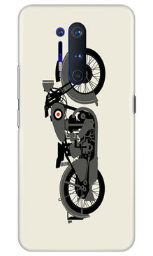 MotorCycle Mobile Back Case for OnePlus 8 Pro (Design - 259)
