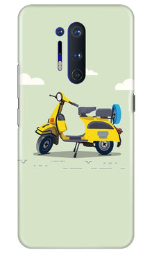 Vintage Scooter Mobile Back Case for OnePlus 8 Pro (Design - 260)