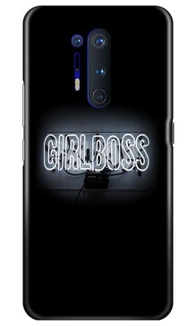 Girl Boss Black Mobile Back Case for OnePlus 8 Pro (Design - 268)