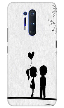 Cute Kid Couple Mobile Back Case for OnePlus 8 Pro (Design - 283)