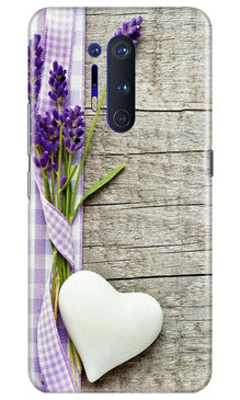 White Heart Mobile Back Case for OnePlus 8 Pro (Design - 298)