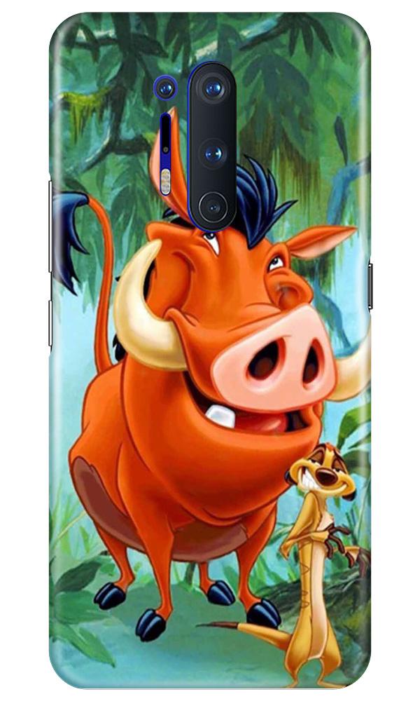 Timon and Pumbaa Mobile Back Case for OnePlus 8 Pro (Design - 305)