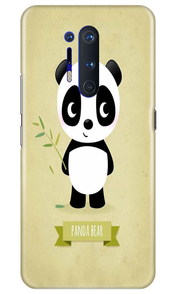Panda Bear Mobile Back Case for OnePlus 8 Pro (Design - 317)