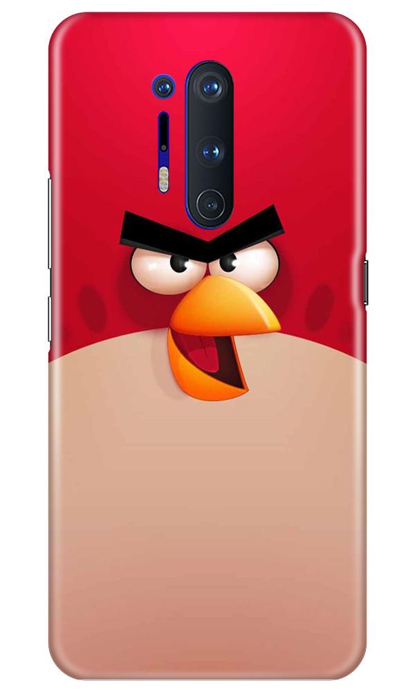 Angry Bird Red Mobile Back Case for OnePlus 8 Pro (Design - 325)
