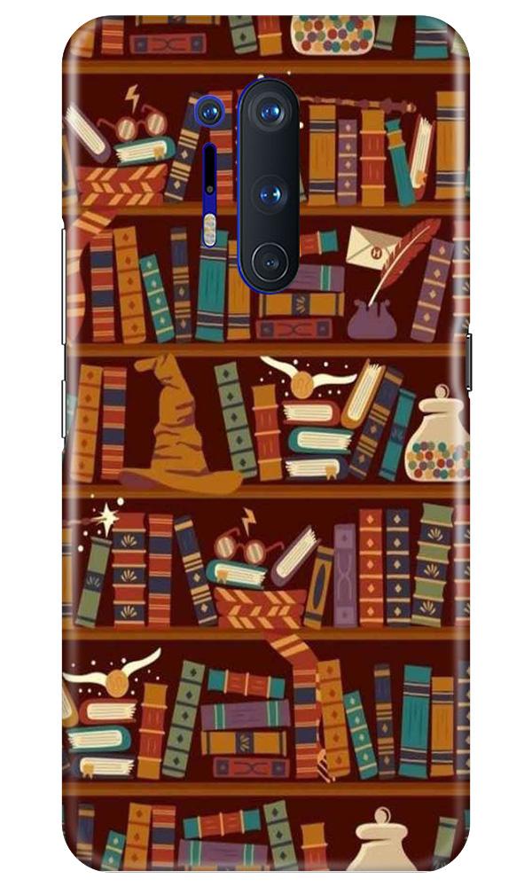 Book Shelf Mobile Back Case for OnePlus 8 Pro (Design - 390)