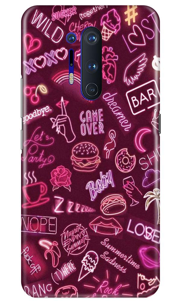 Party Theme Mobile Back Case for OnePlus 8 Pro (Design - 392)
