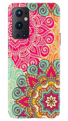 Rangoli art Mobile Back Case for OnePlus 9 Pro (Design - 6)