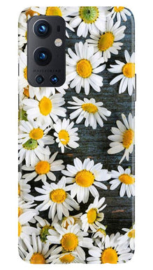 White flowers2 Mobile Back Case for OnePlus 9 Pro (Design - 62)