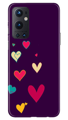 Purple Background Mobile Back Case for OnePlus 9 Pro  (Design - 107)