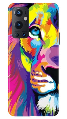 Colorful Lion Mobile Back Case for OnePlus 9 Pro  (Design - 110)