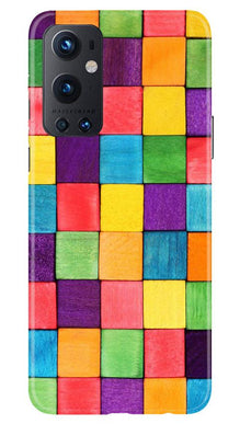 Colorful Square Mobile Back Case for OnePlus 9 Pro (Design - 218)