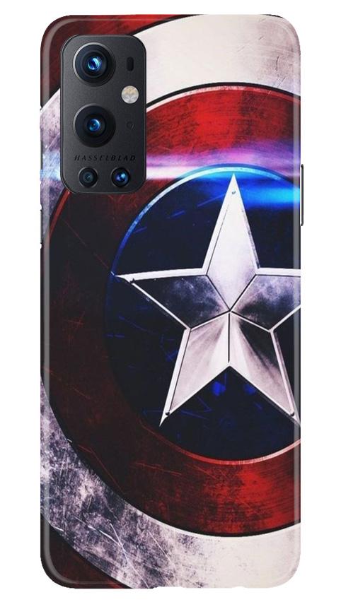 Captain America Shield Case for OnePlus 9 Pro (Design No. 250)