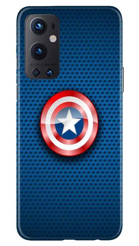 Captain America Shield Case for OnePlus 9 Pro (Design No. 253)