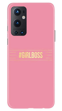 Girl Boss Pink Mobile Back Case for OnePlus 9 Pro (Design - 263)