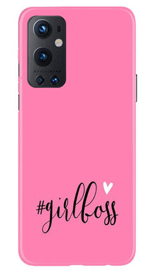 Girl Boss Pink Mobile Back Case for OnePlus 9 Pro (Design - 269)