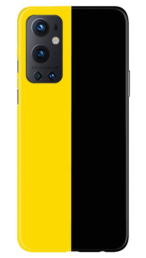 Black Yellow Pattern Mobile Back Case for OnePlus 9 Pro (Design - 397)
