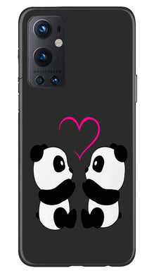 Panda Love Mobile Back Case for OnePlus 9 Pro (Design - 398)