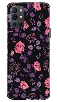 Rose Pattern Mobile Back Case for OnePlus 9R (Design - 2)