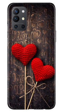 Red Hearts Mobile Back Case for OnePlus 9R (Design - 80)