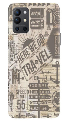 Travel Mobile Back Case for OnePlus 9R  (Design - 104)