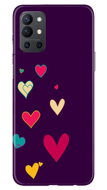 Purple Background Mobile Back Case for OnePlus 9R  (Design - 107)