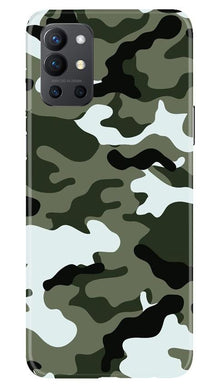 Army Camouflage Mobile Back Case for OnePlus 9R  (Design - 108)
