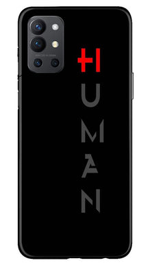 Human Mobile Back Case for OnePlus 9R  (Design - 141)