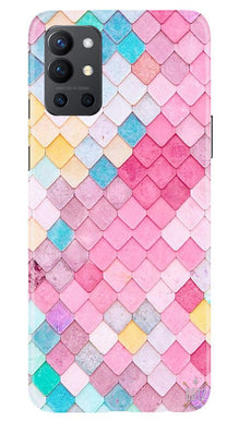 Pink Pattern Mobile Back Case for OnePlus 9R (Design - 215)
