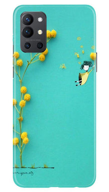 Flowers Girl Mobile Back Case for OnePlus 9R (Design - 216)