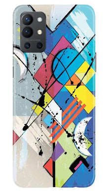 Modern Art Mobile Back Case for OnePlus 9R (Design - 235)