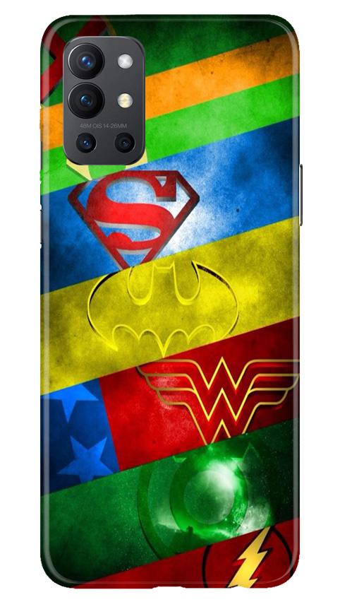Superheros Logo Case for OnePlus 9R (Design No. 251)