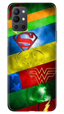 Superheros Logo Mobile Back Case for OnePlus 9R (Design - 251)
