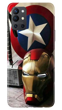Ironman Captain America Mobile Back Case for OnePlus 9R (Design - 254)