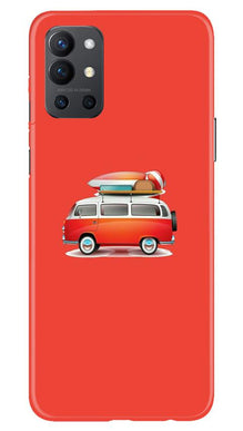 Travel Bus Mobile Back Case for OnePlus 9R (Design - 258)