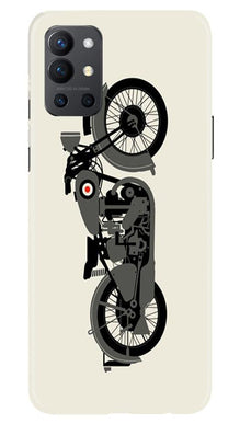 MotorCycle Mobile Back Case for OnePlus 9R (Design - 259)