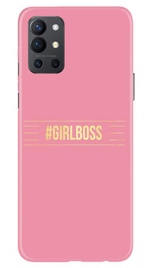 Girl Boss Pink Mobile Back Case for OnePlus 9R (Design - 263)