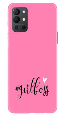 Girl Boss Pink Mobile Back Case for OnePlus 9R (Design - 269)