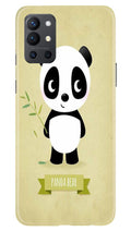Panda Bear Mobile Back Case for OnePlus 9R (Design - 317)
