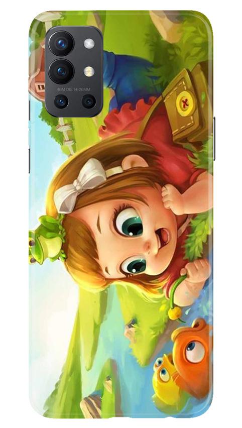 Baby Girl Mobile Back Case for OnePlus 9R (Design - 339)