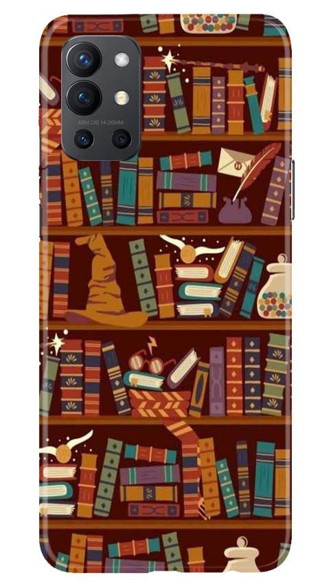 Book Shelf Mobile Back Case for OnePlus 9R (Design - 390)