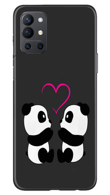 Panda Love Mobile Back Case for OnePlus 9R (Design - 398)