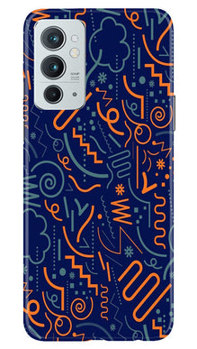 Line Art Baground Mobile Back Case for OnePlus 9RT 5G (Design - 26)