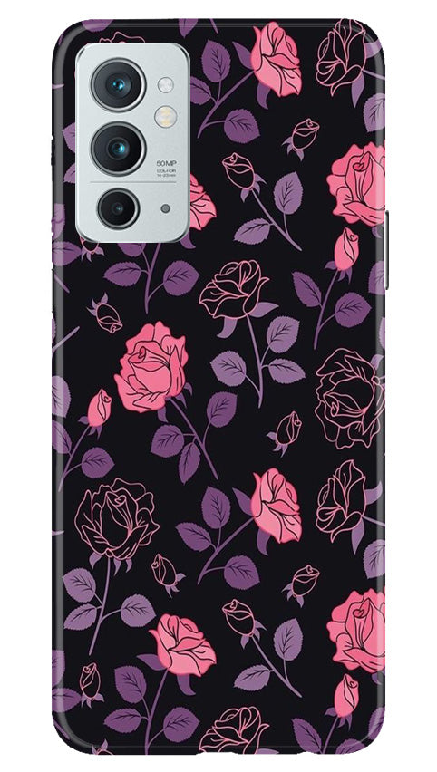Rose Black Background Case for OnePlus 9RT 5G