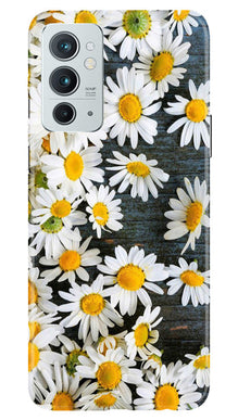 White flowers2 Mobile Back Case for OnePlus 9RT 5G (Design - 62)