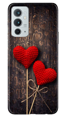 Red Hearts Mobile Back Case for OnePlus 9RT 5G (Design - 80)