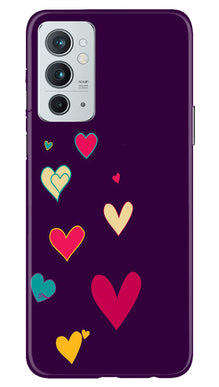 Purple Background Mobile Back Case for OnePlus 9RT 5G  (Design - 107)