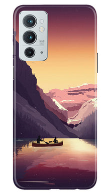 Mountains Boat Mobile Back Case for OnePlus 9RT 5G (Design - 150)
