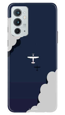 Clouds Plane Mobile Back Case for OnePlus 9RT 5G (Design - 165)