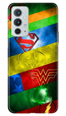 Superheros Logo Mobile Back Case for OnePlus 9RT 5G (Design - 220)