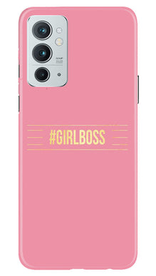 Girl Boss Pink Mobile Back Case for OnePlus 9RT 5G (Design - 232)